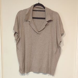 Vila Milano Casual Beige Women's Top